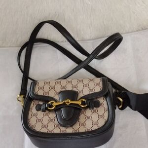 Elegant Brown and Gold Women's Bag